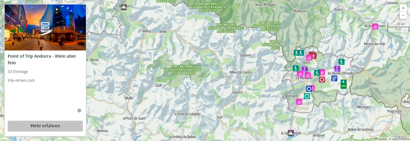 Andorra - alle Infos auf Trip Andorra  - alles auf einer Karte
